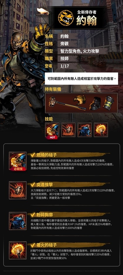 《陰屍路：全員出擊》強大神話倖存者現身！全新系統大幅提升戰力