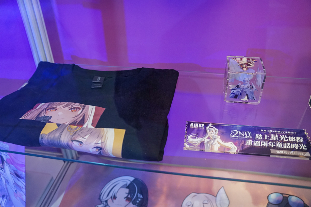 《勝利女神：妮姬》兩週年特展於華山開幕，提供闖關小遊戲與角色週邊商品販售