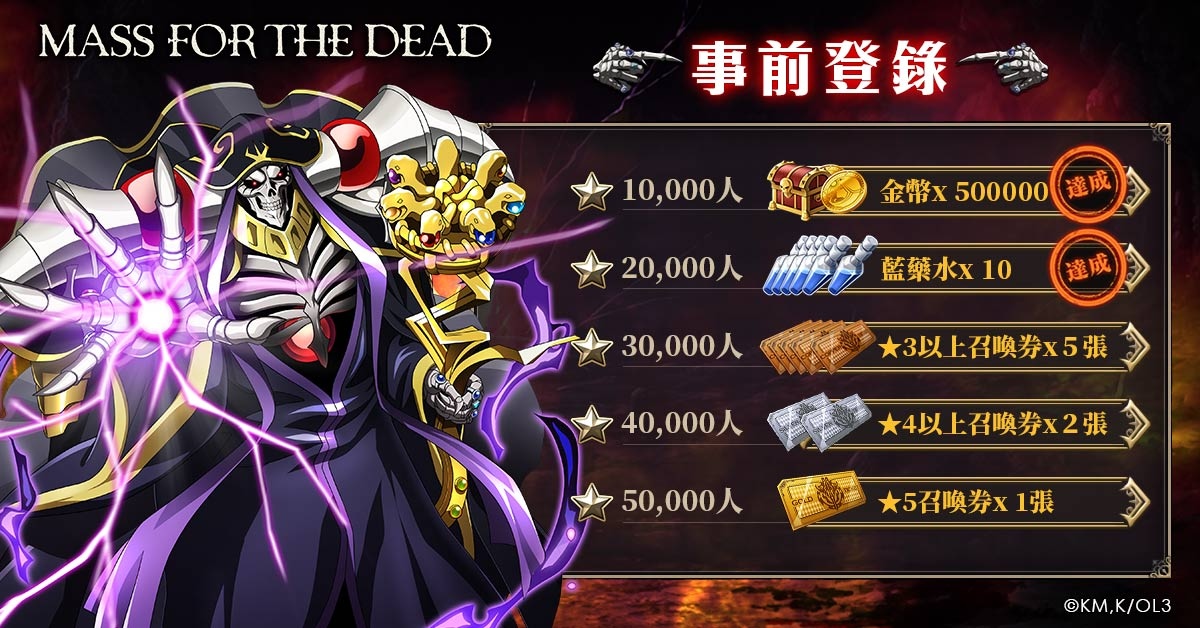 人氣動畫授權手遊《MASS FOR THE DEAD》，雙平台商店預註冊、事前預約活動即刻開跑！