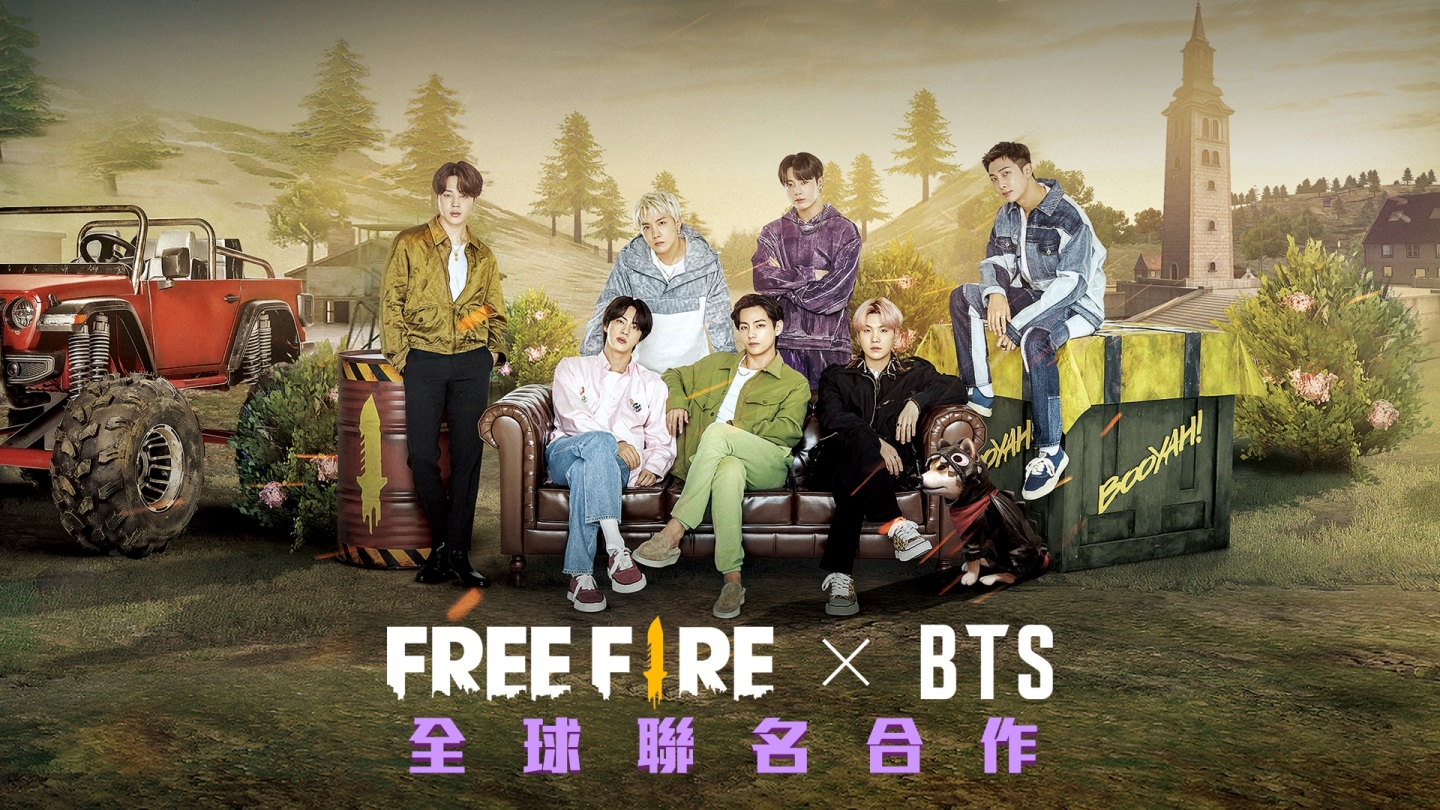 BTS 出任《Free Fire - 我要活下去》全球品牌大使，特別聯名活動合作即將登場