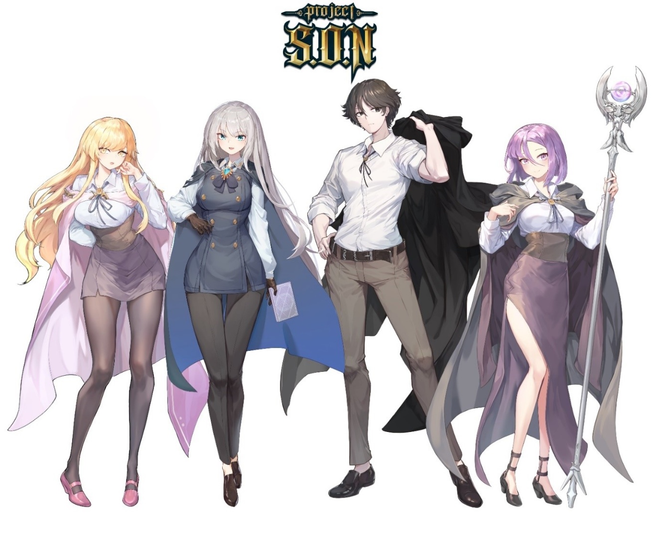《Project S.O.N》公開首波收錄作品《勇者小隊毆打中》四名登場人物最新插圖