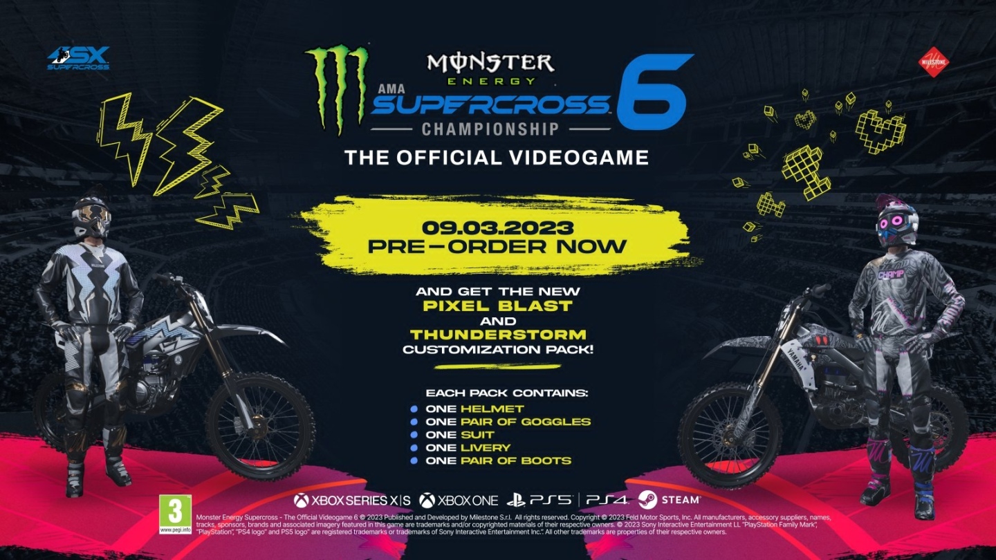 《Supercross 6》PS 版發售日決定！狂飆腎上腺素釋放狂野騎手本色