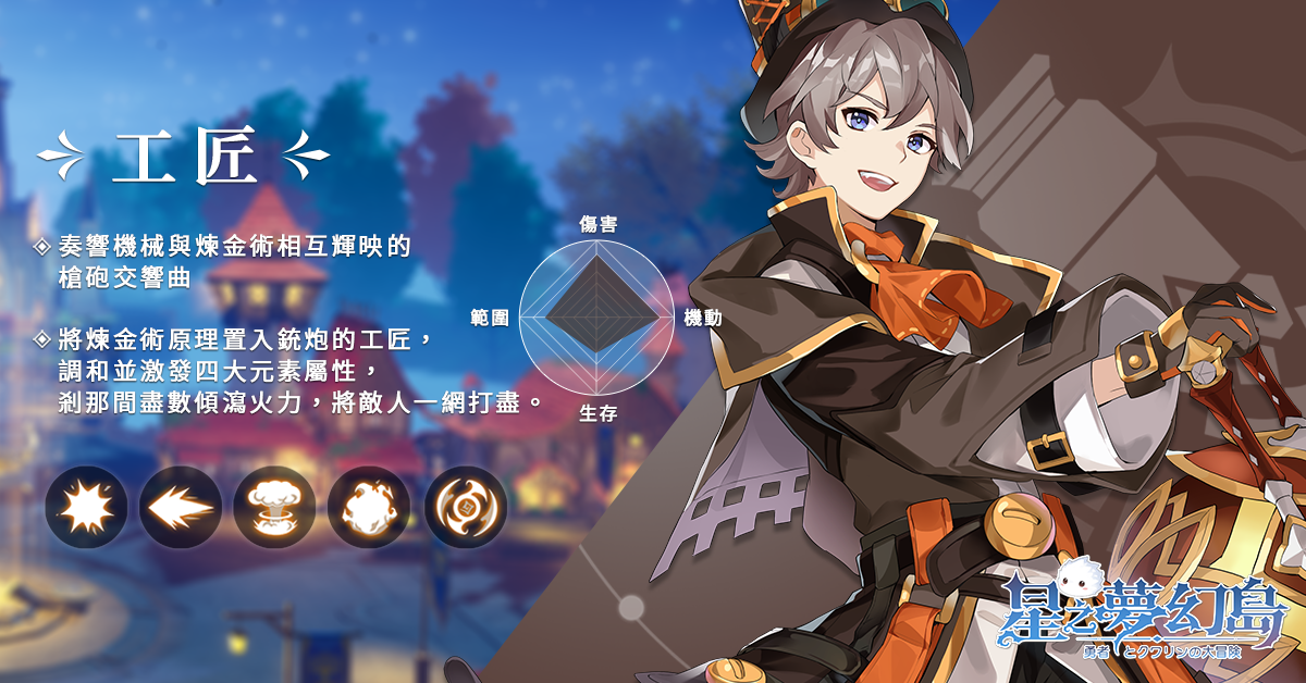 《星之夢幻島》搶先釋出職業及花靈介紹 官網同步上線