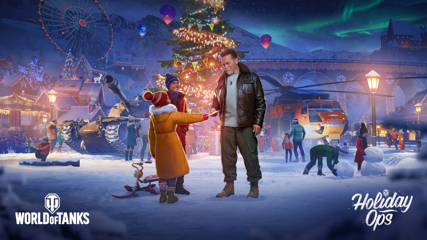 好萊塢巨星阿諾史瓦辛格將降臨《戰車世界》擔任年度壓軸活動「2022節日大作戰」活動大使!