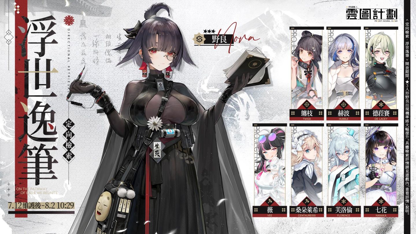 《雲圖計劃》新人形「野良」&「海潮協奏曲」系列心智投影登場 同步釋出2023夏日電玩展現場活動