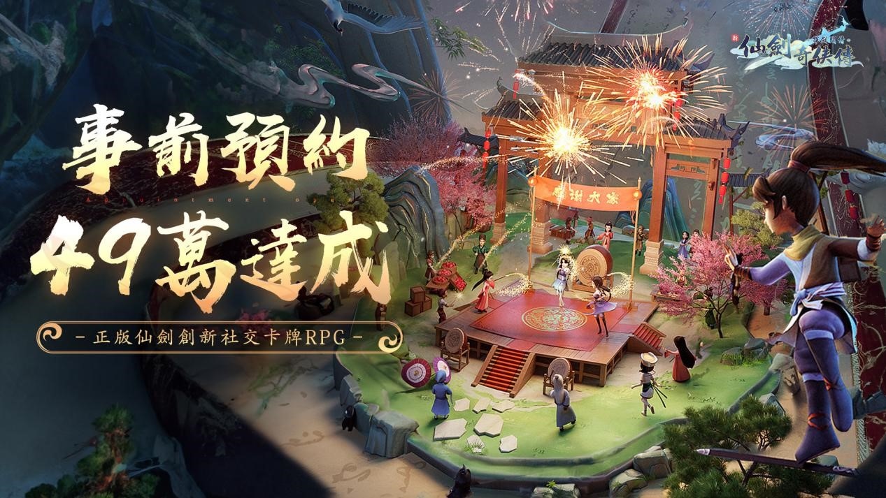 《新仙劍奇俠傳之揮劍問情》事前預約突破49萬人，同步公開社交玩法嗨玩新仙劍