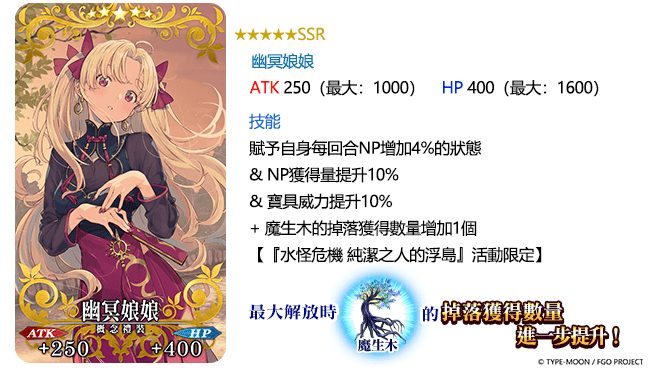 《Fate/Grand Order》繁中版「水怪危機 純潔之人的浮島」舉辦開幕