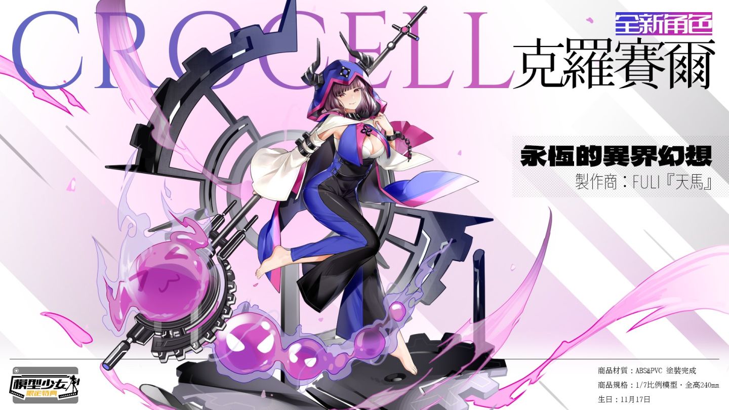 《模型少女：限定特典》預告即將推出新角色「克羅賽爾」＆全新玩法「命運遊樂場」