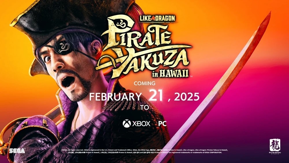 《人中之龍8 外傳 Pirates in Hawaii》第二波宣傳影片公開！發售日提前一週 2/21 推出