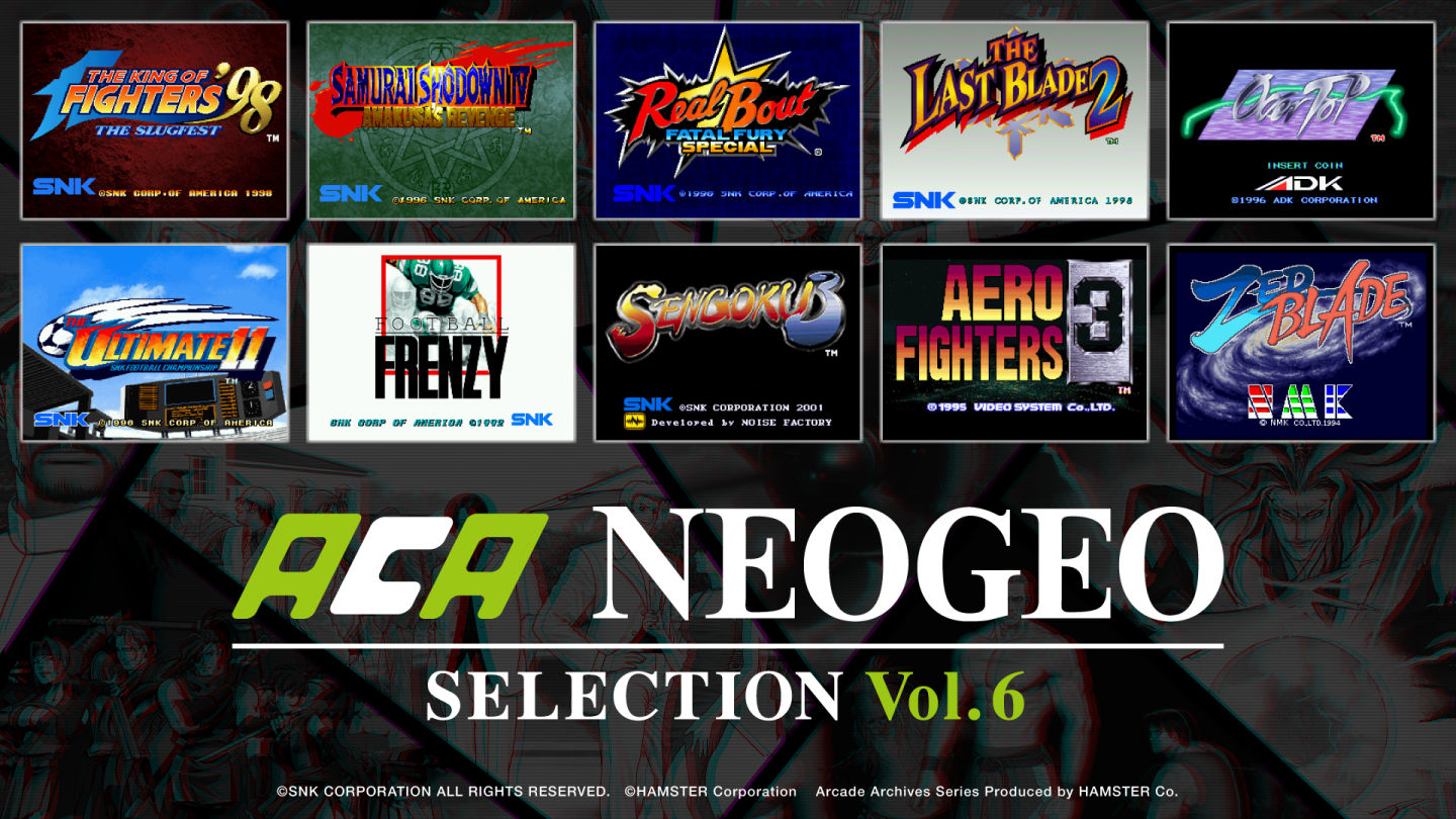 情報】《ACA NeoGeo 精選集Vol. 5 & 6/アケアカNEOGEO