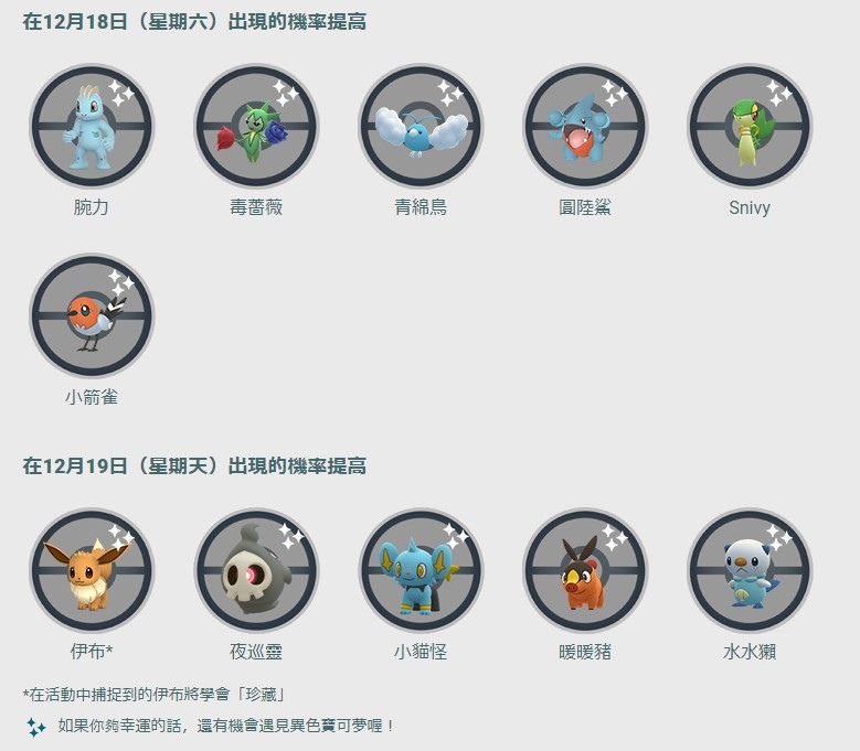 《Pokémon GO》12 月社群活動公開！寶可夢盒子＆道具包包容量再度升級