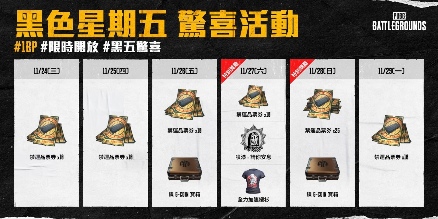 《絕地求生》山地自行車與Kakao好朋友樂園登場！黑五驚喜每天送