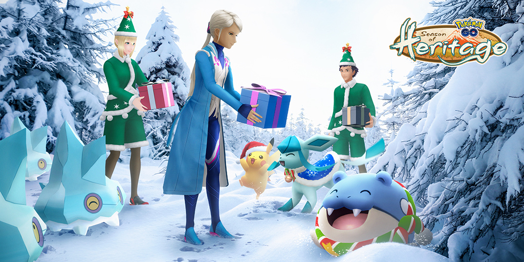 《Pokémon GO》「Holidays」冬季假日活動即將開跑！聖誕扮裝寶可夢＆「冰寶／冰岩怪」首度登場