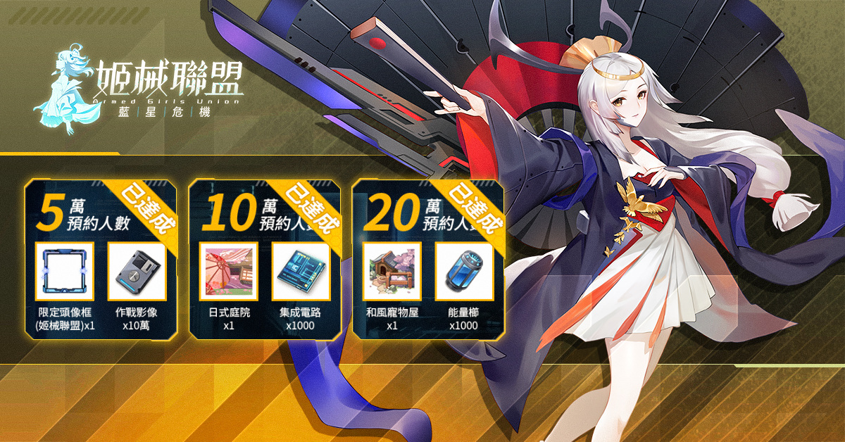 放置RPG《姬械聯盟：藍星危機》事前登錄突破20萬 釋出角色介紹