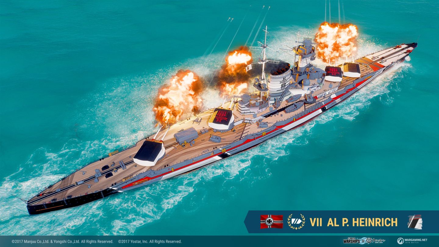 《戰艦世界》和《碧藍航線》第五波合作正式登場！完成任務將可獲得永久迷彩和信號旗