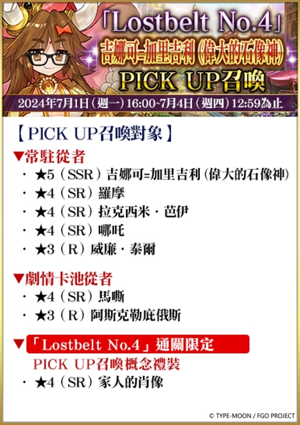 《FGO》繁中版「Road to 7 [Lostbelt No.4]」活動正式展開