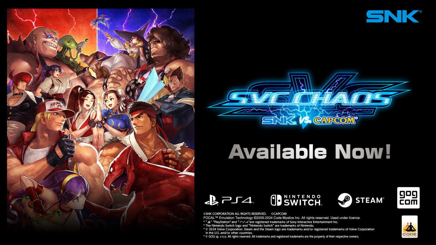 SNK×Capcom 夢幻聯動 《SVC Chaos》升級復活！即日起正式推出