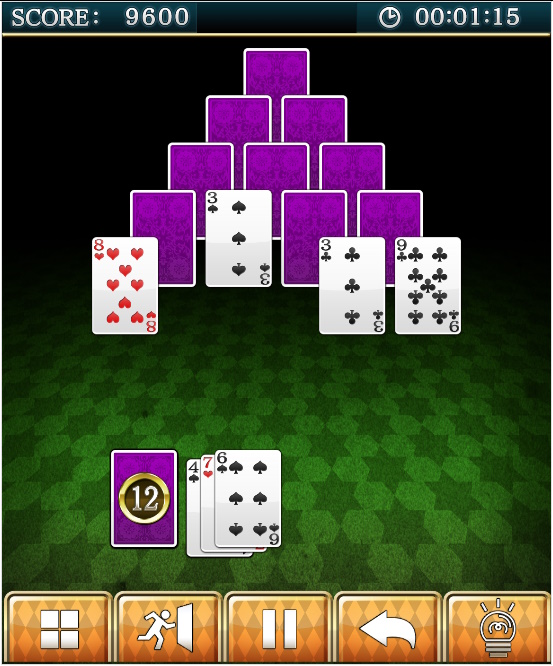 金字塔紙牌 遊戲畫面 4